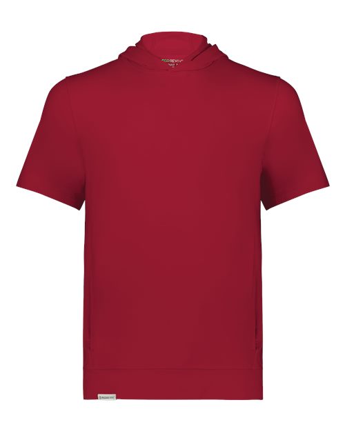 Youth Eco Revive™ Ventura Soft Knit Short Sleeve Hooded Sweatshirt