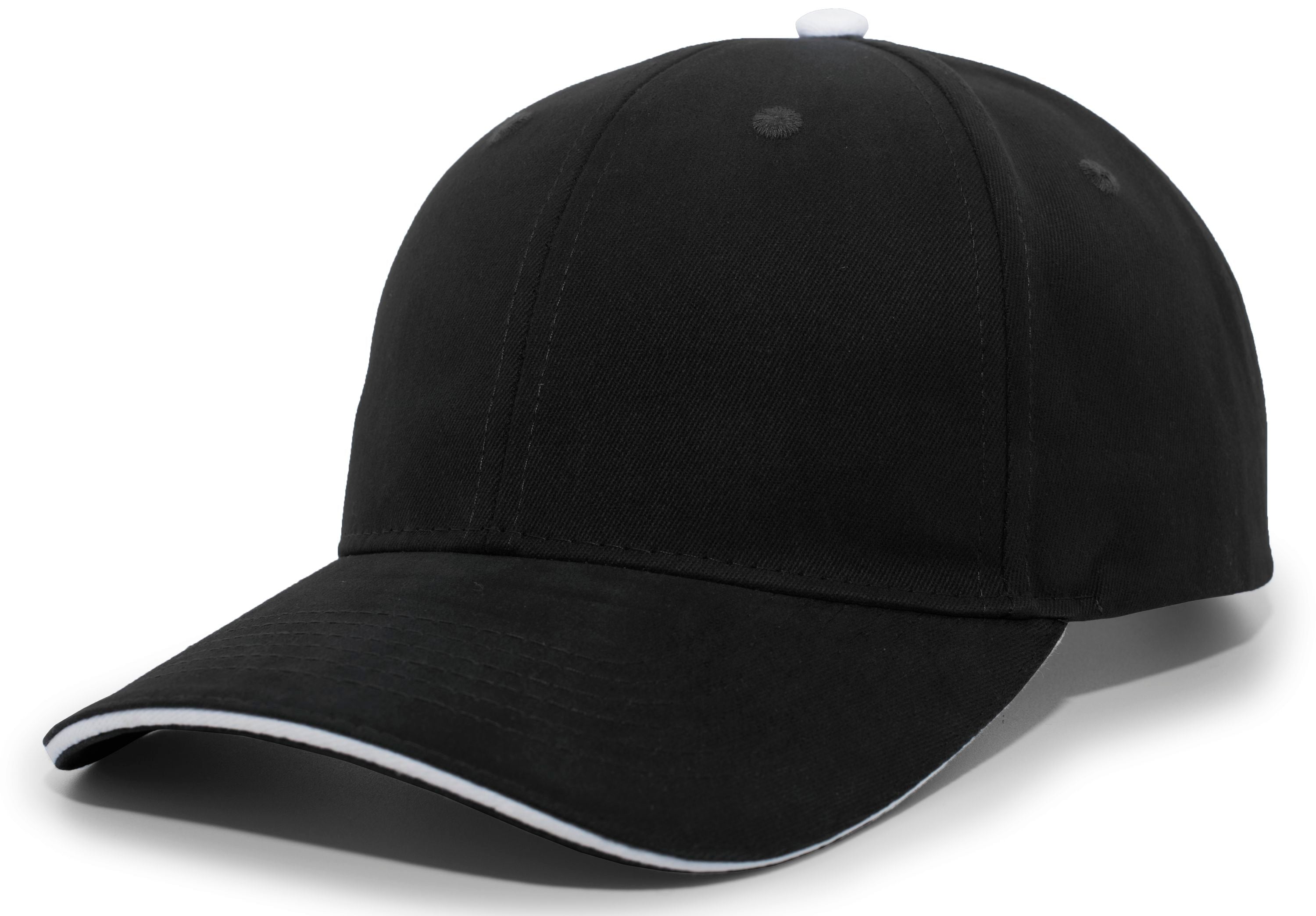 Brushed Twill Cap With Sandwich Bill