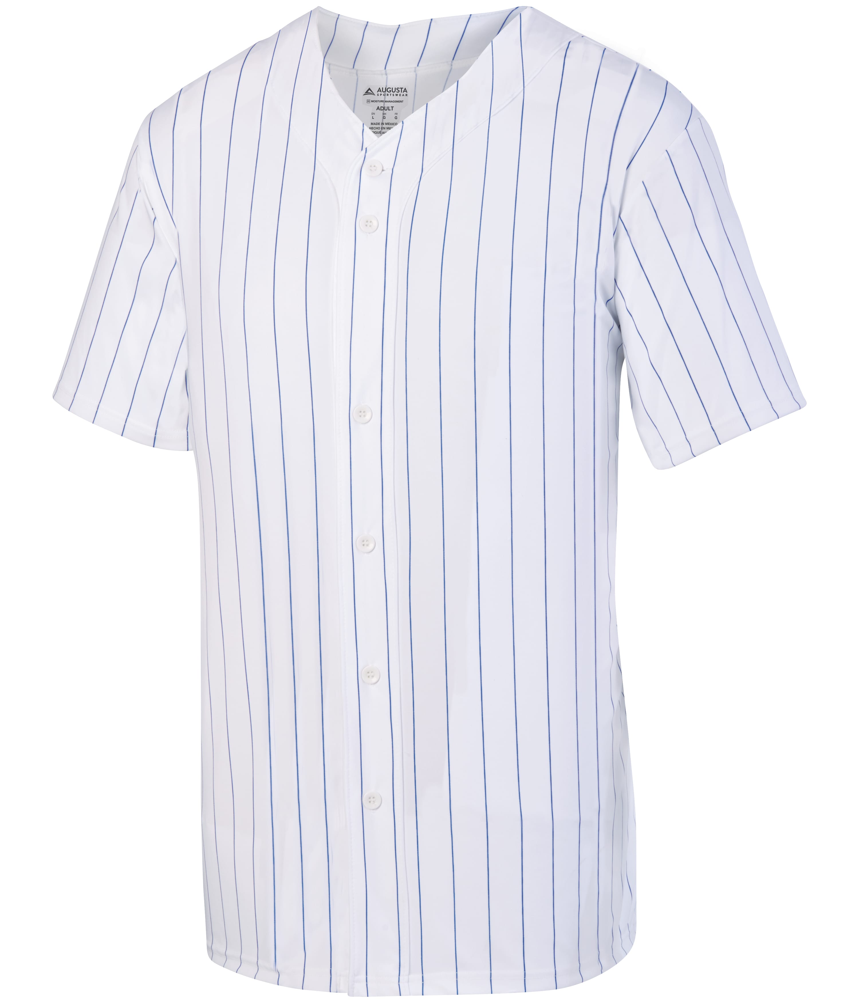 Pinstripe Full-Button Baseball Jersey