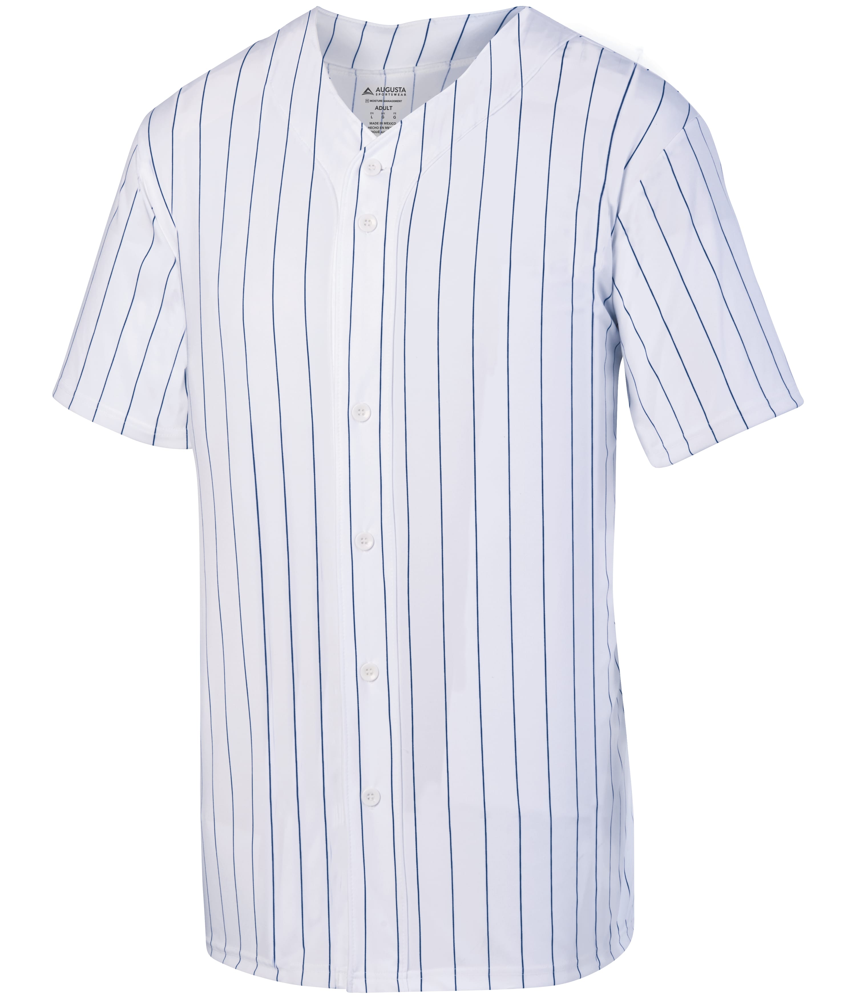 Pinstripe Full-Button Baseball Jersey