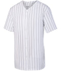 Pinstripe Full-Button Baseball Jersey