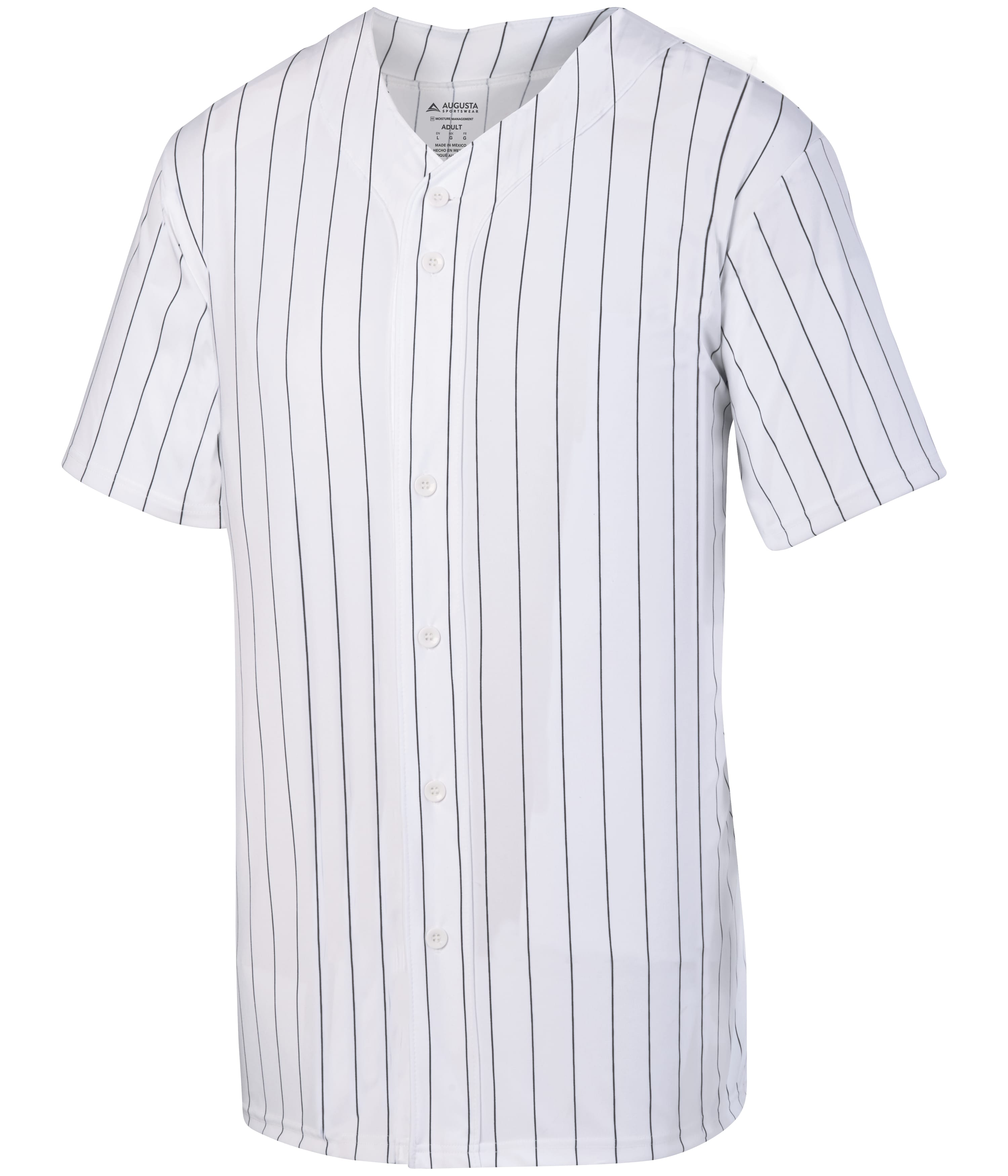 Pinstripe Full-Button Baseball Jersey