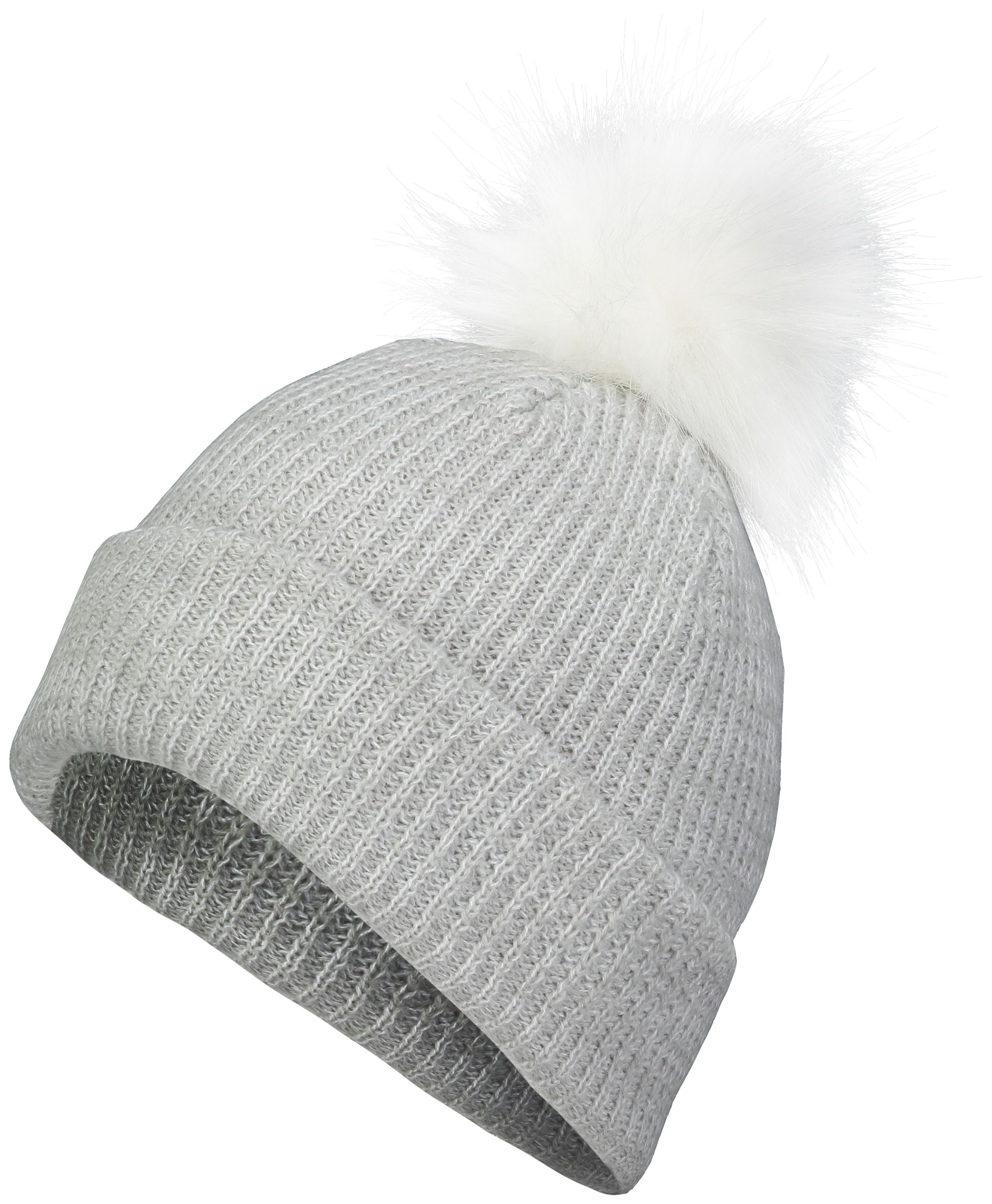 Faux Fur Pom Beanie