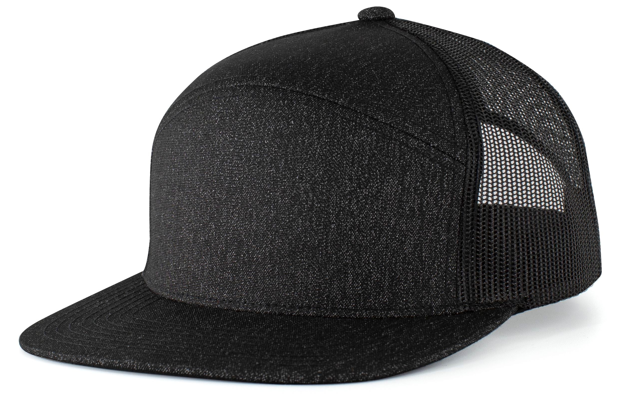 Heather 6-Panel Arch Trucker Snapback Cap